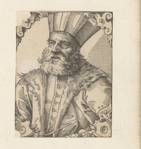 Portret van Usum Cassan door Anonymous