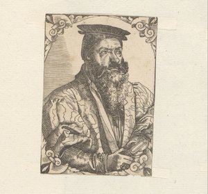 Portret van een onbekende man door Anonymous