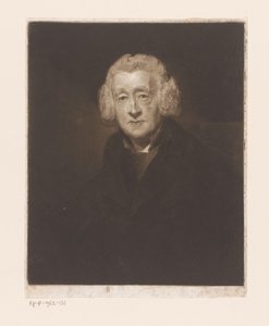 Portret van een onbekende man met pruik door Anonymous