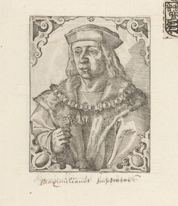 Portret van keizer Maximiliaan I van Habsburg door Anonymous