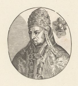Portret van paus Nicolaas V door Anonymous