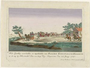Prinses van Oranje aangehouden te Goejanverwellesluis, 1787 door Anonymous