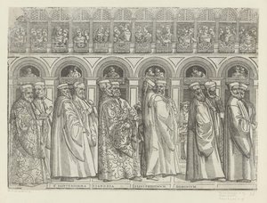 Processie van de doge van Venetië (eerste deel) door Anonymous