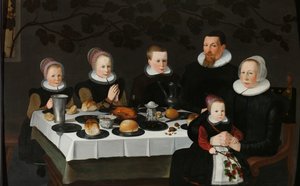 Welvarende calvinistische familie door Anonymous
