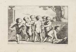 Putti spelen zakdoekje leggen door Anonymous