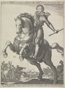 Ruiterportret van Frederik Hendrik, prins van Oranje door Anonymous