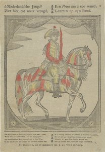 Ruiterportret van Willem V, prins van Oranje-Nassau door Anonymous