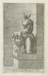 Sculptuur van Pasquino door Anonymous