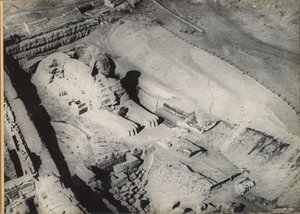 Sfinx van Gizeh, gezien vanuit de lucht