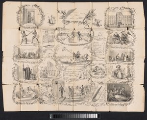 Spotprent in Leidse studentenalmanak, 1865 door Anonymous