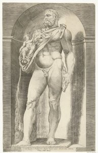 Standbeeld van keizer Commodus als Hercules