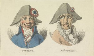 Tevreden en Ontevreden, 1795 door Anonymous