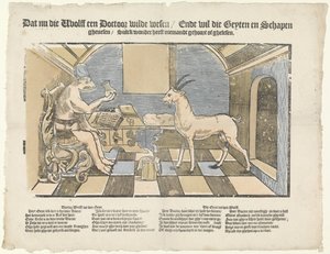 De wolf en de geit door Anonymous