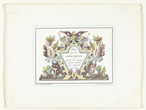 Titelprent voor de serie kostuumprenten in facsimile Habitus Variarum Gentium door Anonymous
