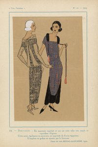 Très Parisien, 1923, No 10: 14.- DISCUSSIE. - In bedrukt Marokkaans...