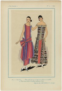 Très Parisien, 1923, No 5: 14.- ALCALA. - 1. Een avondjurk
