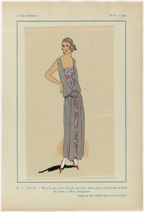 Très Parisien, 1923, No 6: 6.- CRICRI. - Voor de avond, deze jurk...