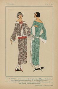 Très Parisien, 1923, No 8: 4. - COQUETTES. Une korte veste...