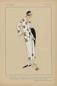 Très Parisien, 1923, No 8: 7.- WANG-TAÏ. - Ce damassé de soie...