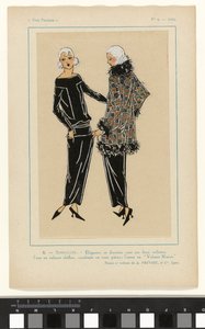 Très Parisien, 1923, No 9: 8. - SIMPLICITÉ. - Élégantes et discrètes... door Anonymous
