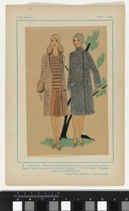 Très Parisien, 1928, No. 9: 8.- JEUNESSE. Manteau en Kadsourah door Anonymous
