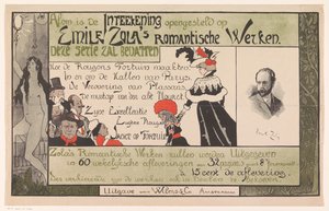 Uitgeversprospectus voor Emile Zola