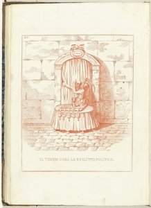 Vader Tijd voor de poort naar de toekomst, 1795 door Anonymous