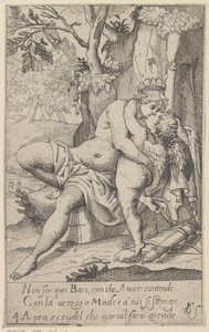 Venus kust Amor door Anonymous