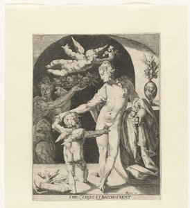 Venus met Amor en een faun