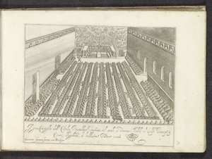 Vergadering in de Sala del Maggior Consiglio Scènes uit het Venetiaanse leven