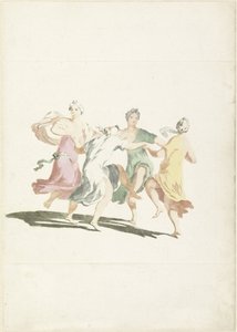 Vier dansende vrouwen