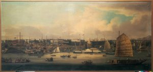 Uitzicht op de stad Shanghai door Anonymous