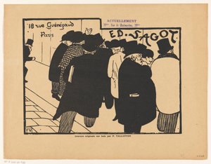 Visitekaartje van prenthandelaar Edmond Sagot te Parijs
