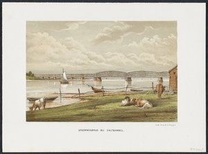 Waalbrug bij Zaltbommel, 1869