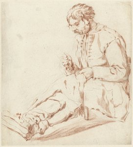 Zittende kleermaker