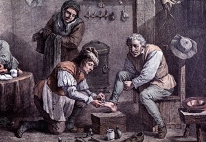 Een chirurgische operatie (gravure) door Anonymous Anonymous