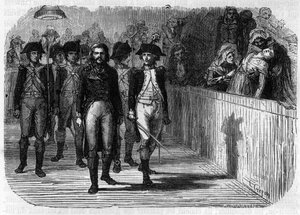 Adam Philippe de Custine (1740-1793) Franse generaal voor het revolutionaire hof in 1793 - Gravure in 