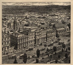 Adelaide - Australië - 1890 - gravure 1890 door Anonymous Anonymous