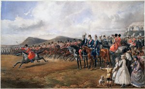 Tsaar Alexander II inspecteert troepen