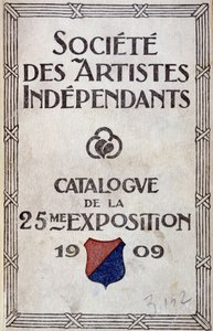 Catalogusomslag van de tentoonstelling van de vereniging van onafhankelijke kunstenaars door Anonymous Anonymous