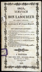 Omslag van de Almanach du Bon Ploureur, door Agenor Larclause, Poitiers door Anonymous Anonymous