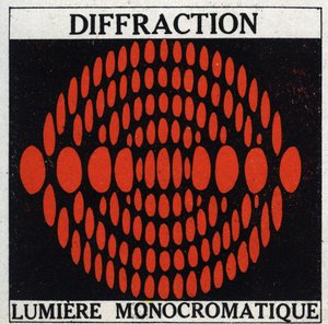 Diffractie: monochromatisch licht. Anonieme illustratie uit 1925. Privécollectie. door Anonymous Anonymous