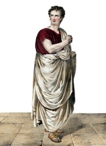 Felicity-Auguste Saillot genaamd Desmousseaux Franse acteur (1785 -1854) in de rol van Roscius in 