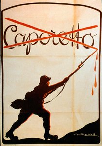 Eerste Wereldoorlog: poster gepubliceerd ter gelegenheid van de nederlaag van Caporetto (of Slag bij Karfreit) eind oktober 1917, die een soldaat van het Italiaanse leger voorstelt die de naam 