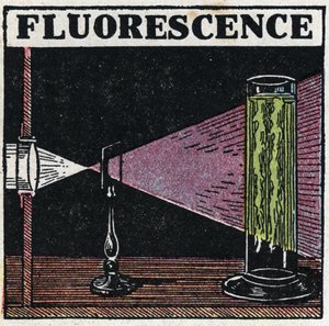 Fluorescentie: bewijs van de fluorescentie van lichamen. Anonieme illustratie uit 1925. Privécollectie. door Anonymous Anonymous