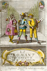 Frontispice van De komische roman door Paul Scarron door Anonymous Anonymous