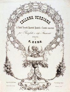 Frontispice van een verzameling partituren van Giuseppe Verdi door Anonymous Anonymous