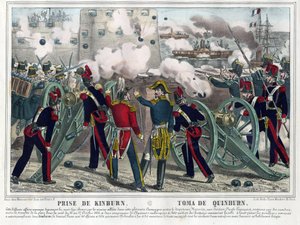 Krimoorlog - Slag bij Kinburn (1855) - Bombardement van Kinburn door Anonymous Anonymous