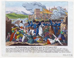 Russisch-Turkse oorlog van 1828-1829 - De bestorming van het Akhaltsikhe-fort op 27 augustus door Anonymous Anonymous