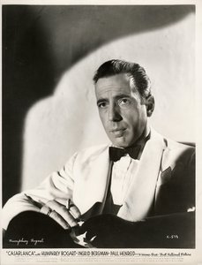 Humphrey Bogart in de film Casablanca door Michael Curtiz, Anoniem